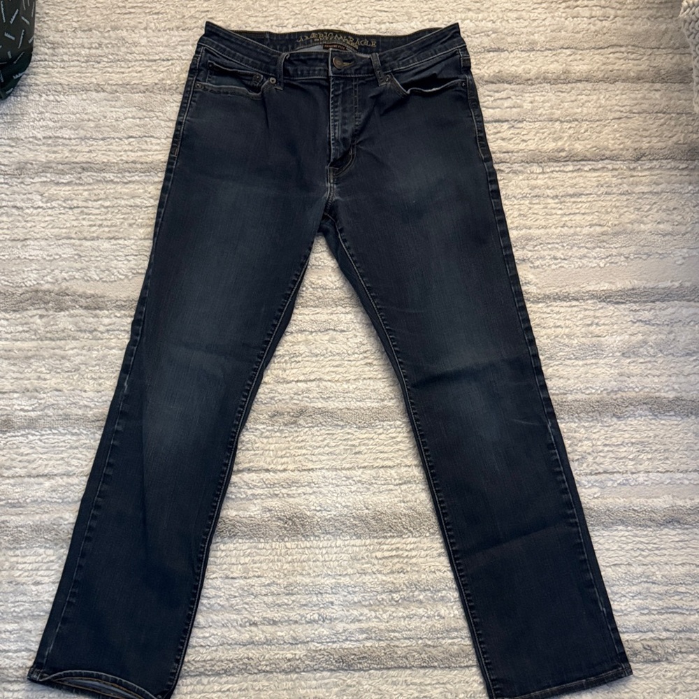 American Eagle Outfitters Men's Deep Indigo Jeans